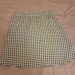 Casual checkered summer skirt
